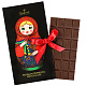 Открытка русская красавица с платком шоколад горький 60г 